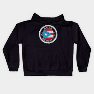 Made in Puerto Rico Grunge Style Kids Hoodie